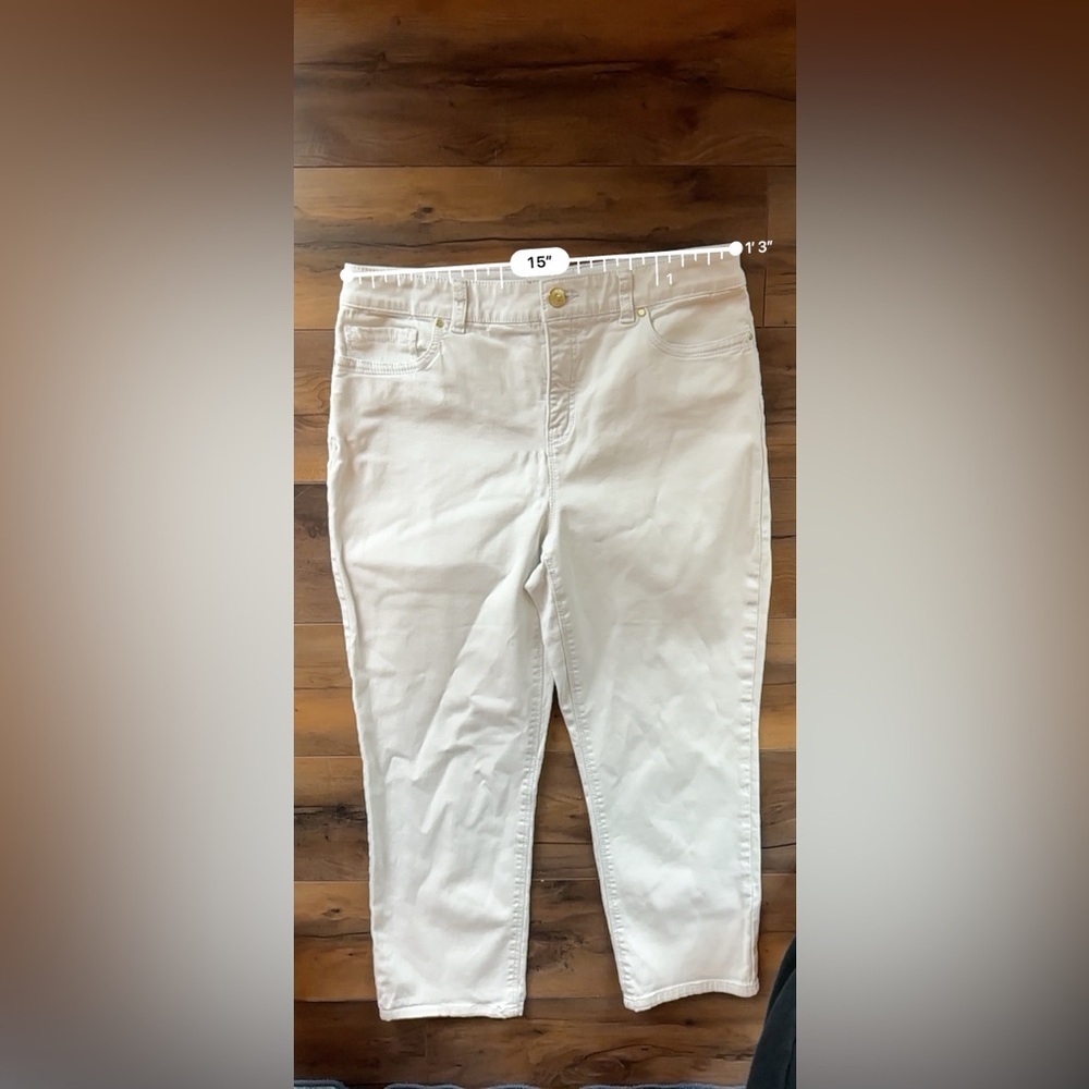 Chico’s So Slimming Khaki Ankle pants | Size 1 (Fits 8–10) | Stretch Denim - Picture 8 of 8